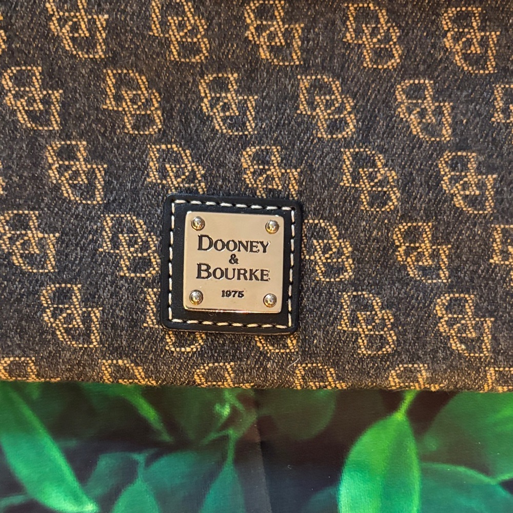 Dooney & Bourke Monogram Brown Wristlet - Picture 2 of 3